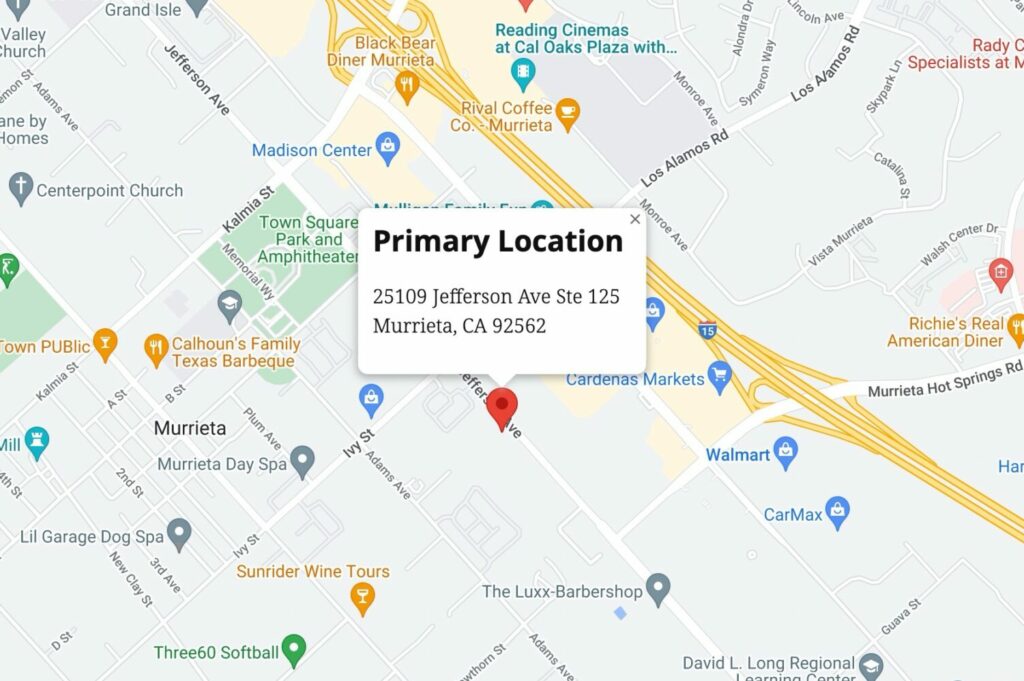 Google Map screenshot of Hoyt Integrative Health office location